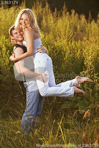 Image of Family at sunset