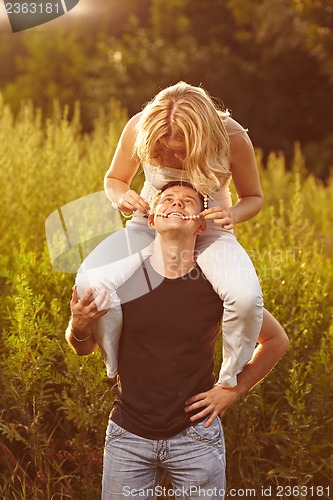 Image of Family at sunset