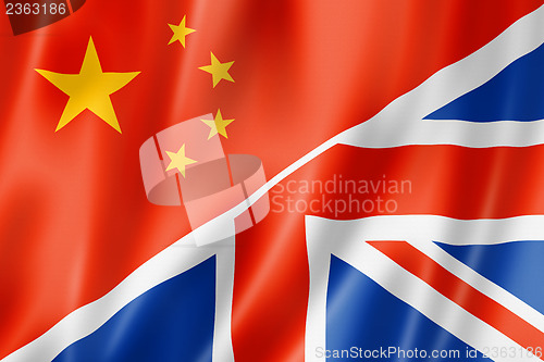 Image of China and UK flag