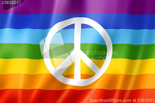 Image of Rainbow peace flag