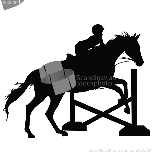 Image of Horse Jumping Silhouette