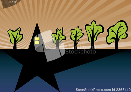 Image of Home with trees