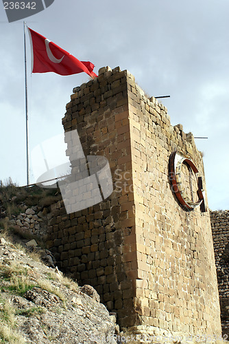 Image of Tower and turkish flag