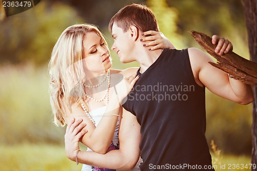 Image of Young couple in nature