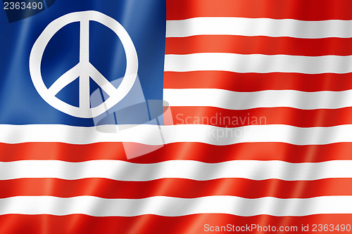 Image of United States peace flag