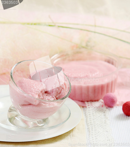 Image of cranberry mousse dessert