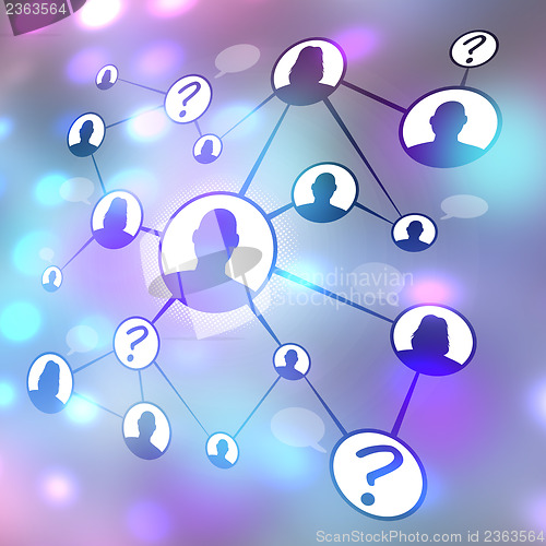 Image of Social Media Friends Diagram