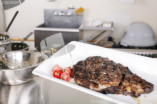 Image of ribeye prepared and ready to eat 