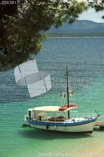 Image of Boat anchorer on beach