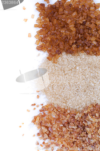 Image of brown sugar, three varieties