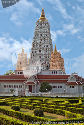 Image of Vietnamese style temple in Thailand. Temple complex Wat Yan