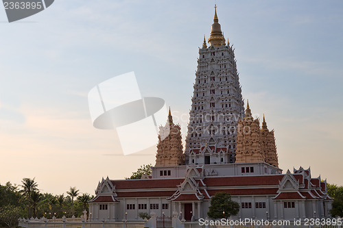 Image of Vietnamese style temple in Thailand. Wat Yan, Pattaya. 