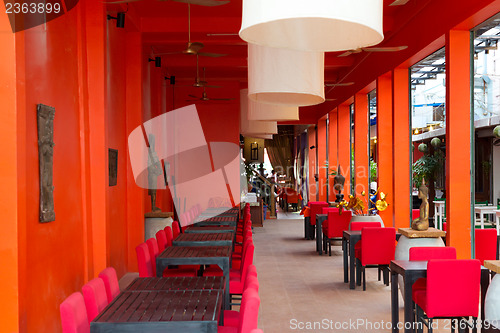 Image of Oriental restaurant in orange clearance in Cambodia