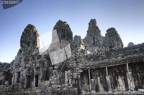 Image of Bayon temple in Angkor Cambodia