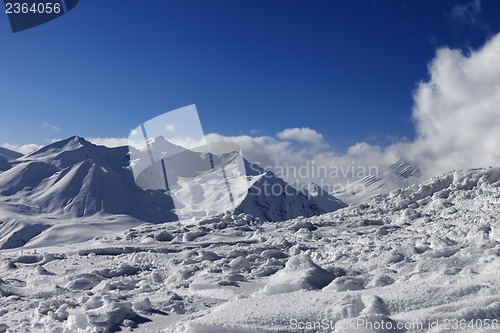 Image of Winter mountains in nice day