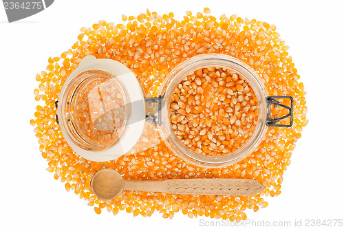 Image of Corn seed in jar