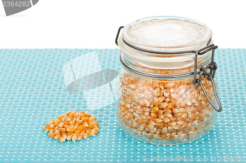 Image of Corn seed in jar