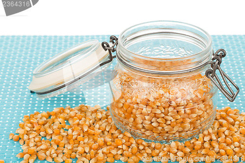 Image of Corn seed in jar