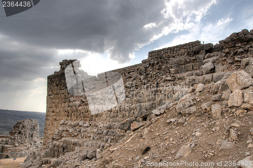 Image of Nimrod castle and Israel landscape