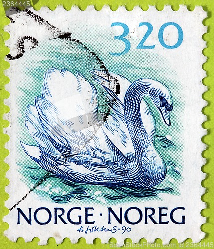 Image of Swan Norwegian Stamp