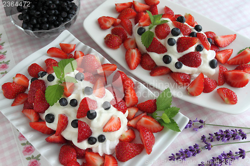 Image of Dessert with strawberries