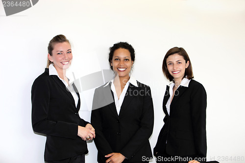 Image of Three multiethnic businesswomen