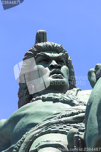 Image of salavat yulaev monument detail in ufa russia