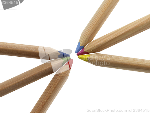 Image of multicolored pencils