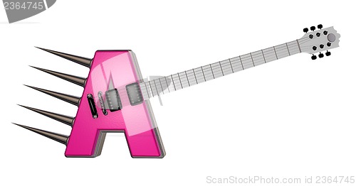 Image of letter a guitar