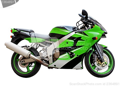 Image of Green Motorcycle