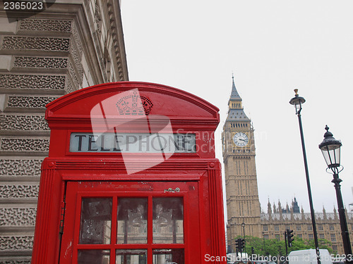 Image of London telephone box