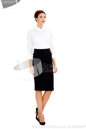 Image of Elegant slender businesswoman