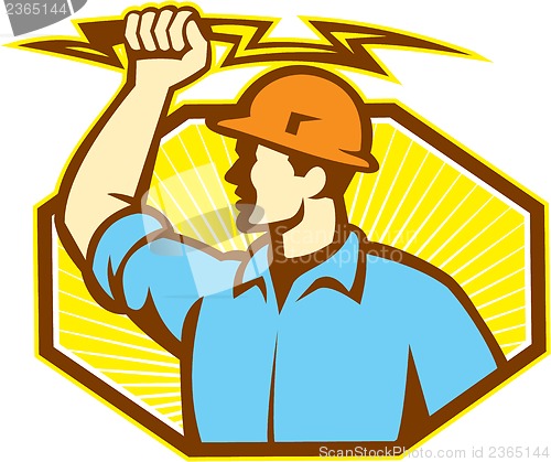 Image of Electrician Wielding Lightning Bolt