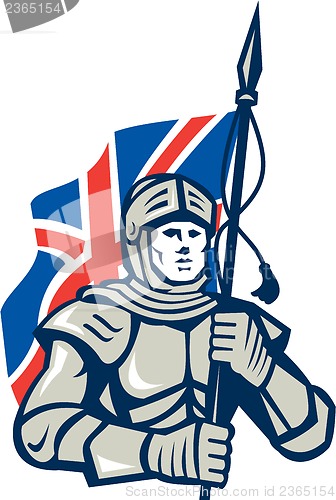 Image of Knight British Flag Retro