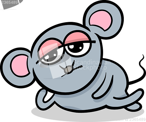 Image of cartoon kawaii mouse illustration