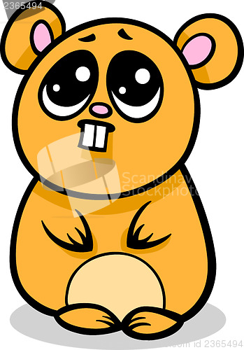 Image of cartoon kawaii hamster illustration