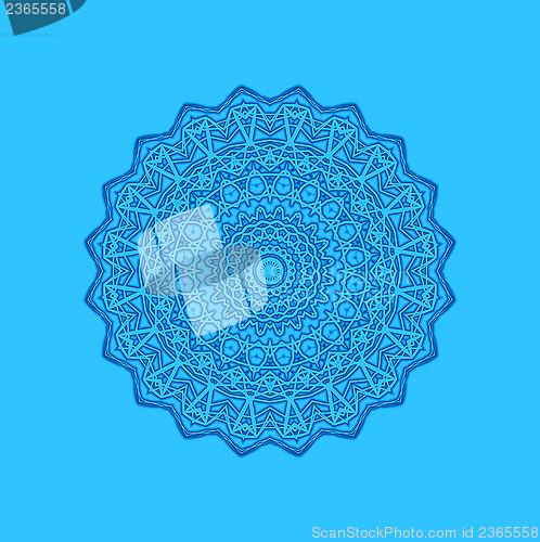 Image of Blue background with abstract round pattern