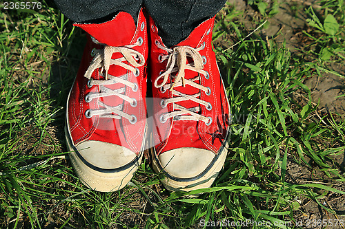 Image of Vintage red sneakers