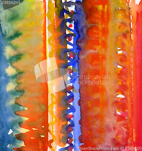 Image of abstract colorful watercolor pattern