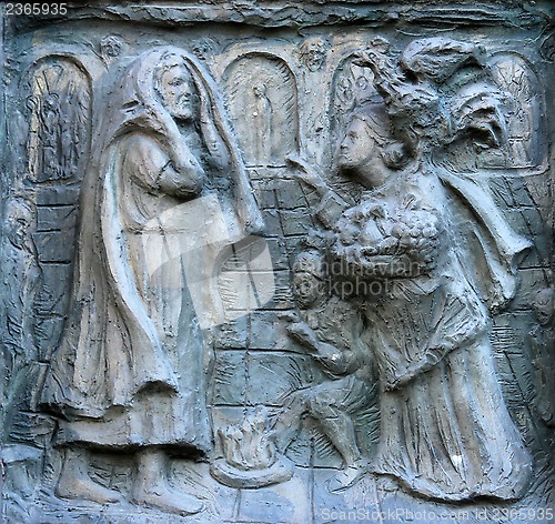 Image of Detail of the door at the church of St Peter at Montmartre, Paris