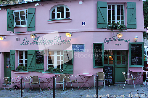 Image of La Maison Rose restaurant on Montmartre in Paris