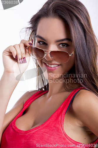 Image of Wearing sunglasses