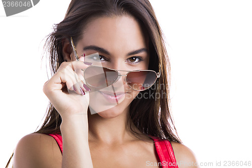 Image of Wearing sunglasses