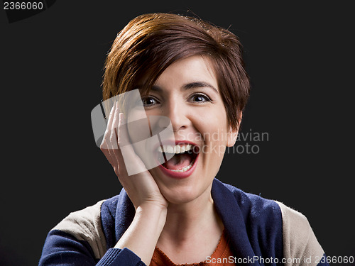 Image of Woman laughing