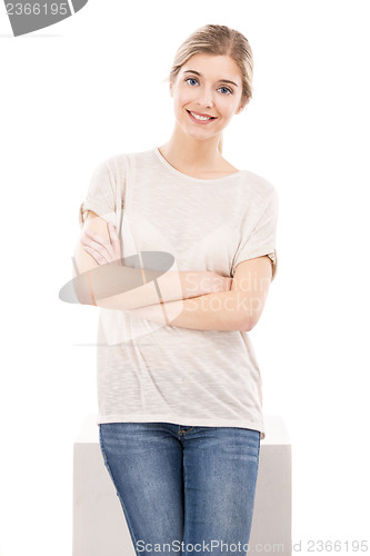 Image of Beautiful girl smiling