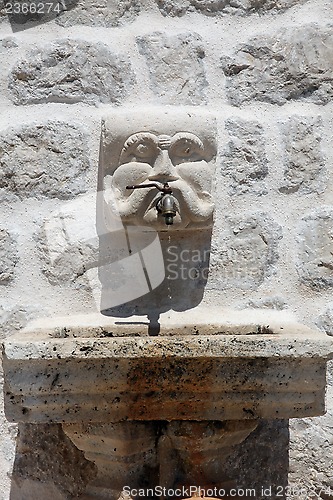 Image of Fragment of Our Lady of the Rock church in Perast, Montenegro