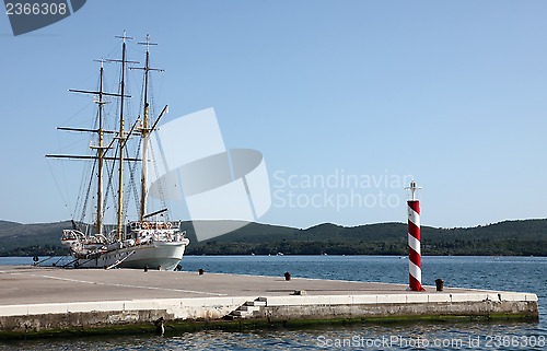 Image of Sailing vessel at the dock