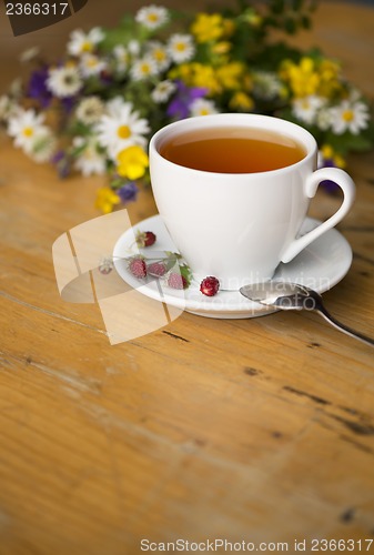 Image of cup of aromatic tea