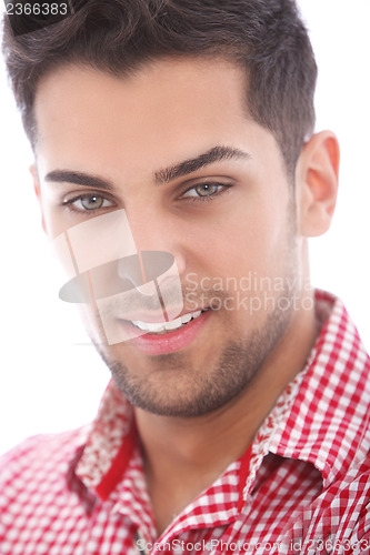 Image of Handsome unshaven young man