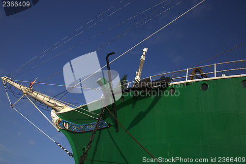 Image of Bowsprit on a tall ship